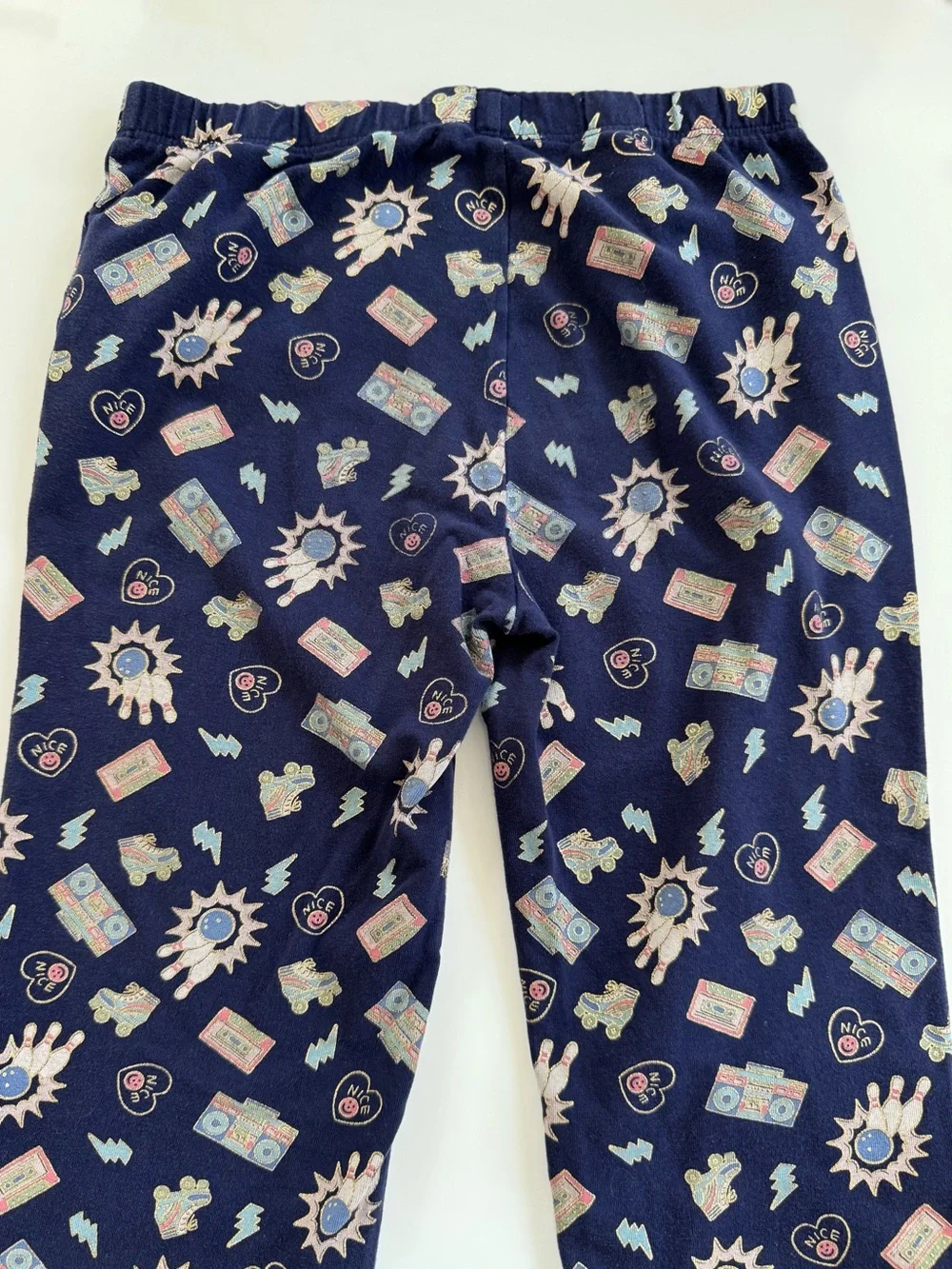 GAP Navy Joggers with Retro Icons 🎳